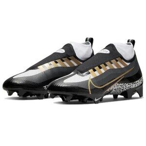 Nike Vapor Edge Pro 360 Safari Black Gold Football Cleats Mens Sz 14 DQ3670-002